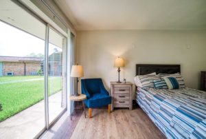 The Right Step Houston bedroom with window