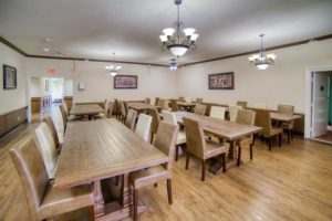 dining space at The Right Step Houston