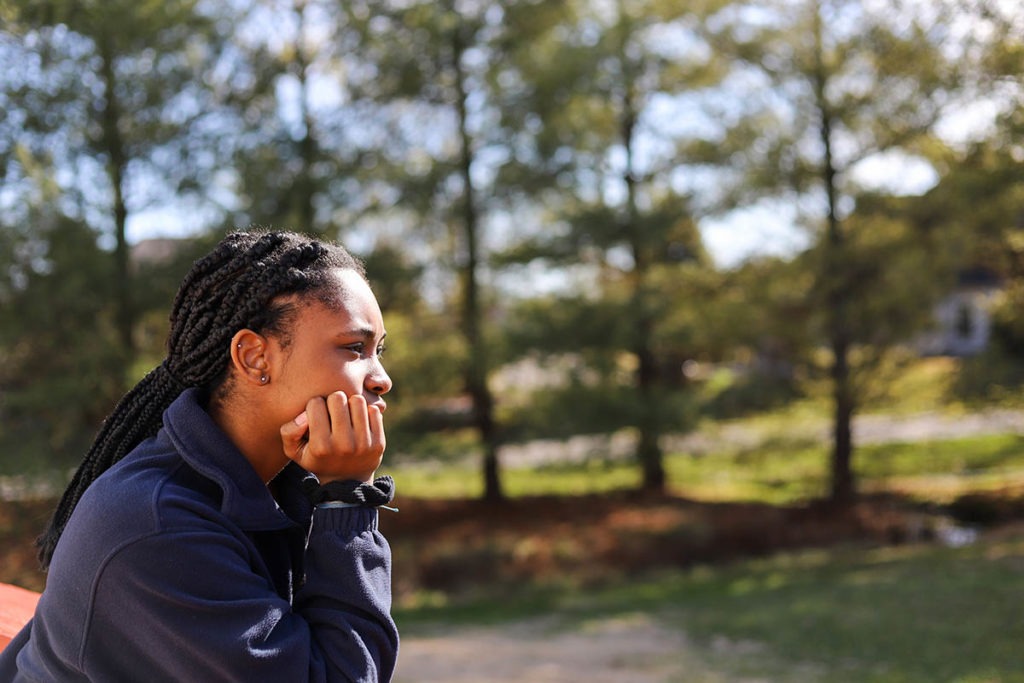 woman outside wondering will i need extended rehab care