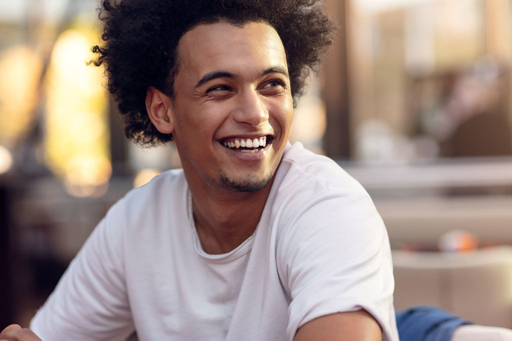 man smiling after Benefiting from Individualized Care