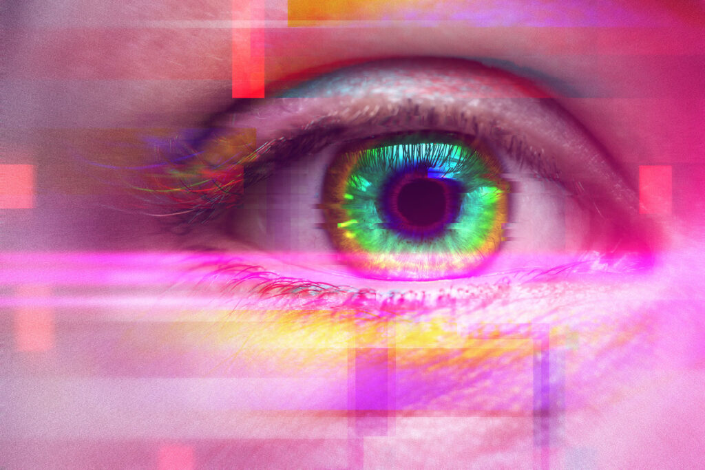Eye of a person wondering, "What is DMT?"