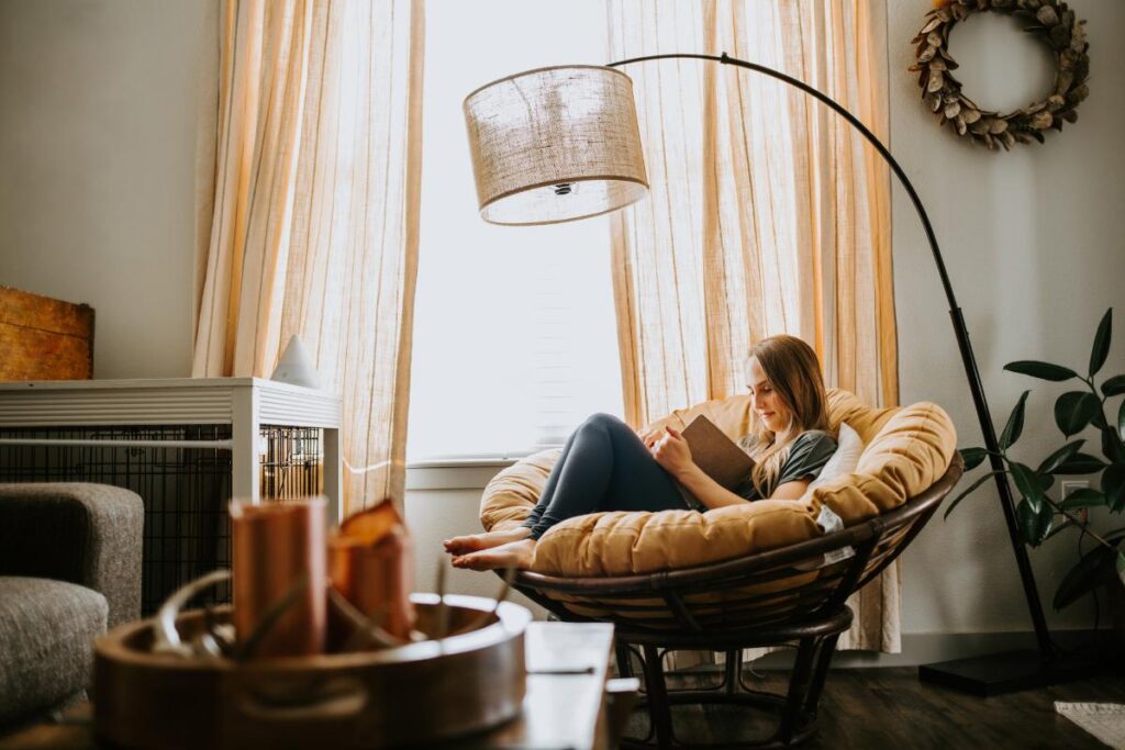 Person relaxing and thinking about the benefits of sober living homes