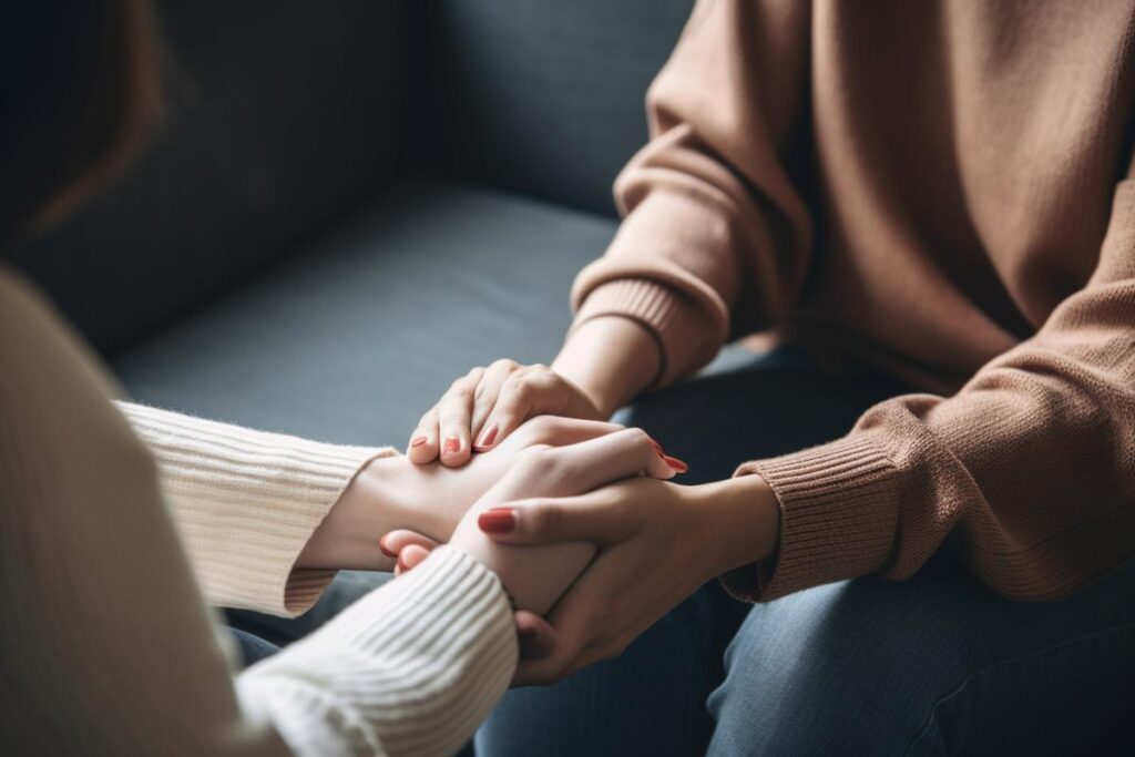 Hands of people wondering how long it does take to detox from meth