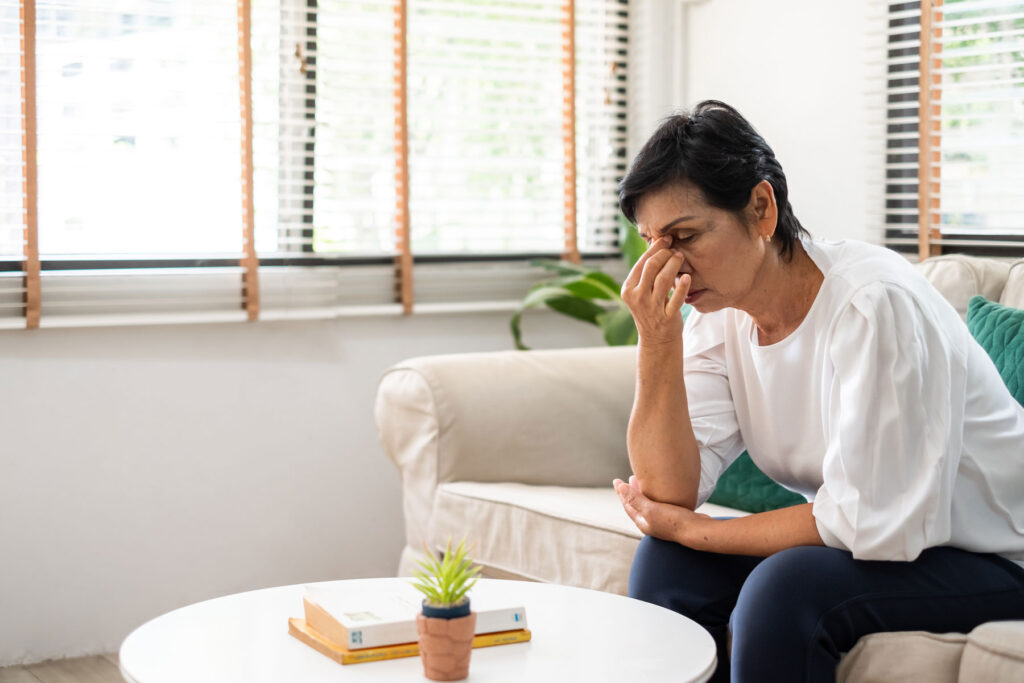 Person feeling Klonopin's side effects