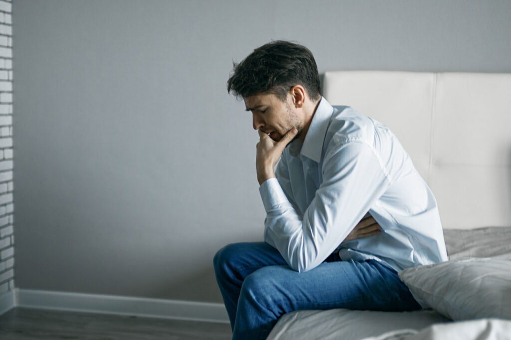 Person struggling with opioid abuse