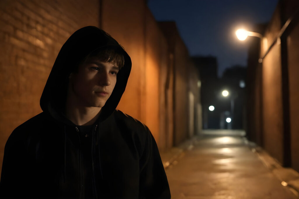 Person struggling with heroin abuse