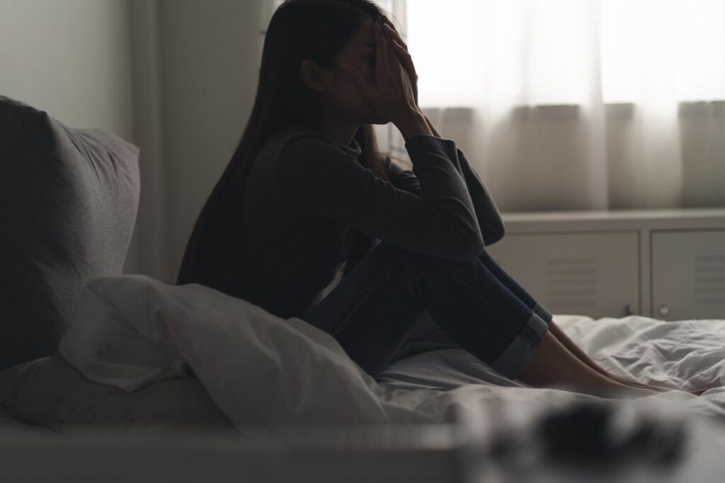 Person feeling heroin's effects on the body