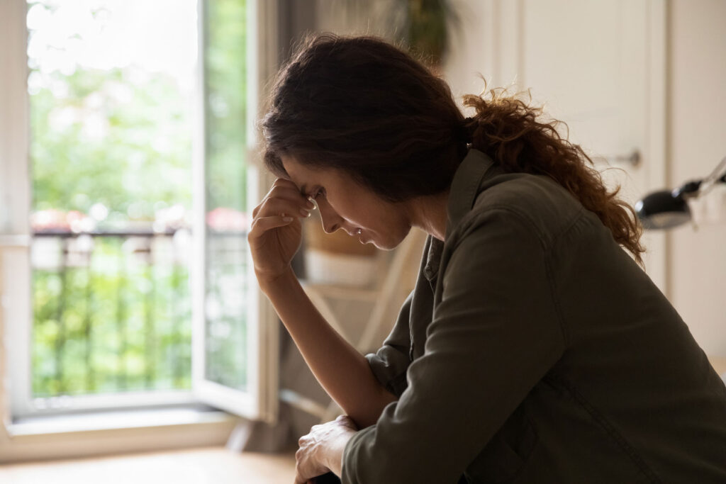 Person struggling with morphine abuse