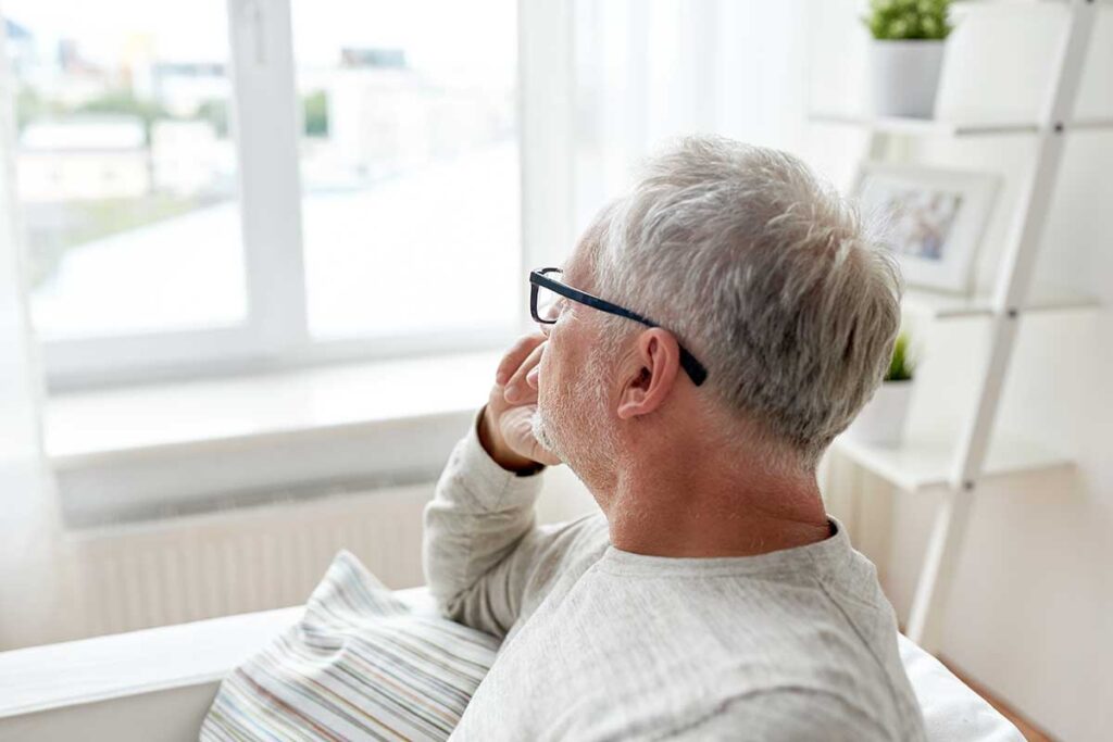 Person experiencing alcohol-induced dementia